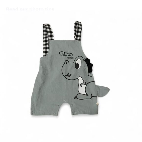 Baby Boy Dinosaur Romper – Size 6-9 Months, New Without Tag - Picture 1 of 3